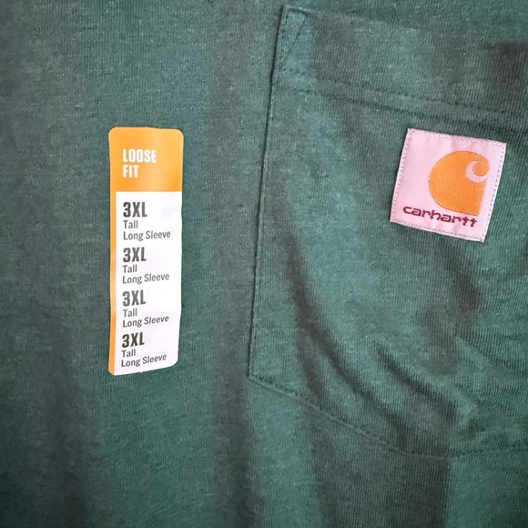 Carhartt 3x Tall Men’s Long Sleeve Shirt NWT - Picture 2 of 4